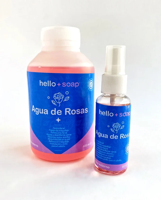 Agua de rosas hello soap