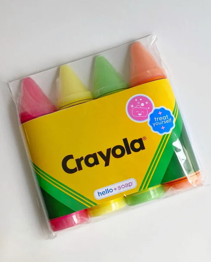 caja de crayolas creativas para la piel