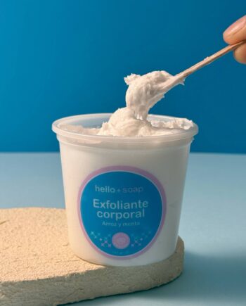 exfoliante corporal arroz y menta