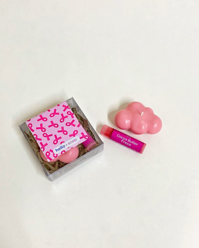 Octubre Rosa Caja Vela Nube + Cocoa