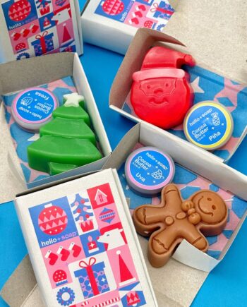 caja jabon navideño