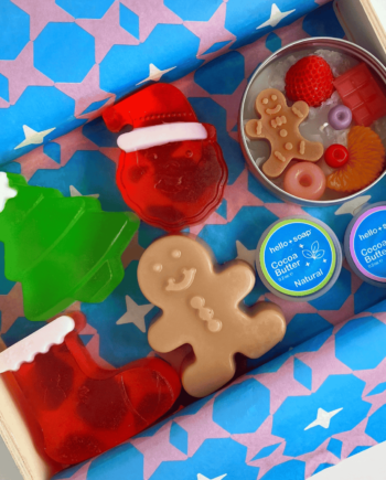 ⁠Caja rectangular navideña