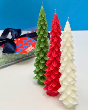 velas pino navideño