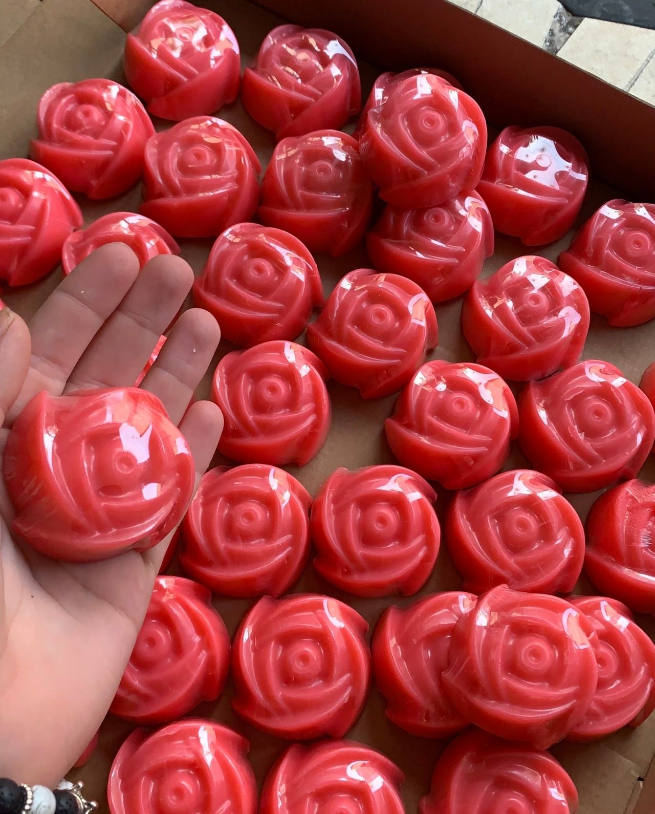 recuerdo en forma de rosa